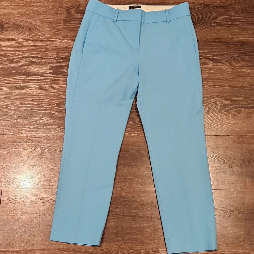 ❤️ J CREW TOLLEGNO 1900 ITALIAN WOOL CAMERON SLIM CROP PANTS / TROUSERS, 8 (29)